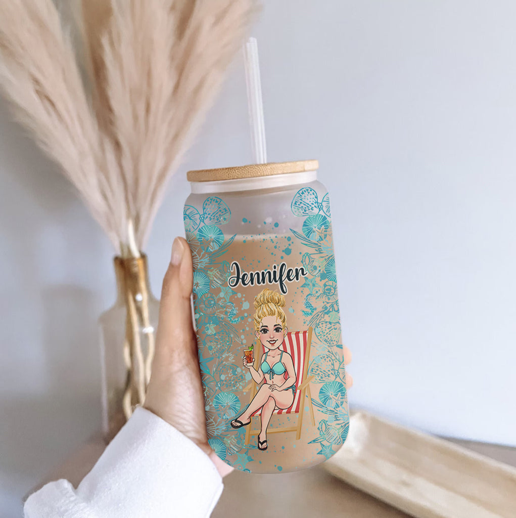 Verre à bière personnalisé « Amoureux de la mer »