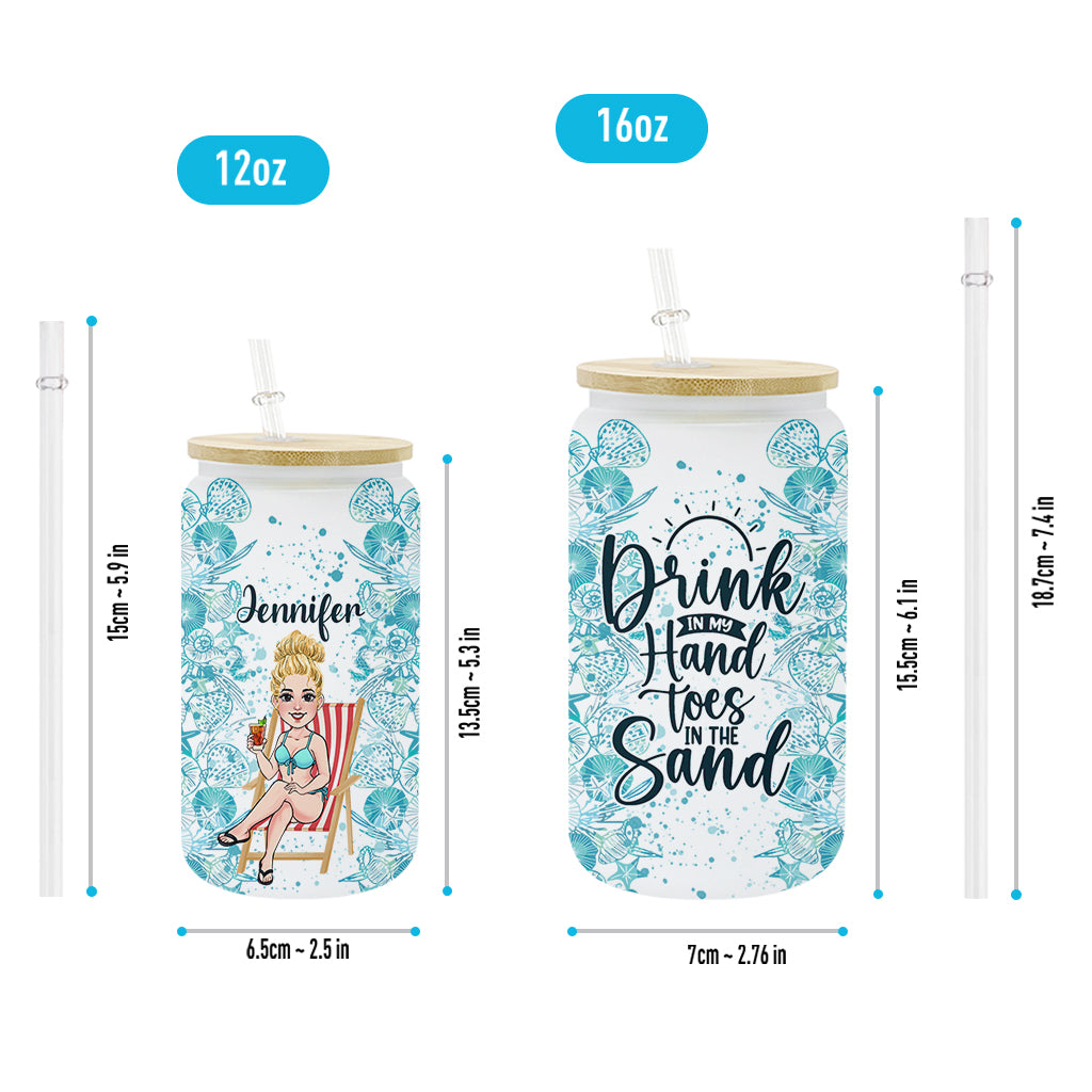 Verre à bière personnalisé « Amoureux de la mer »