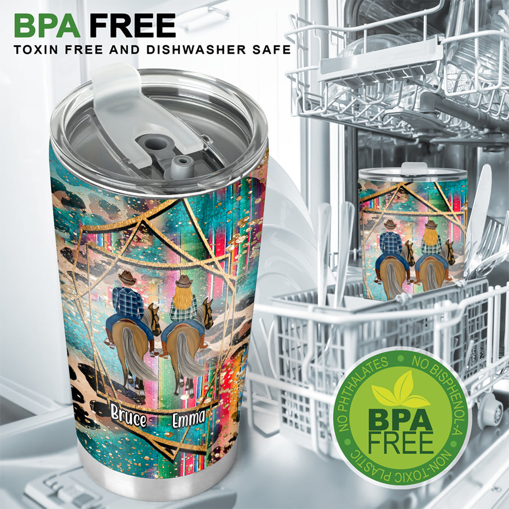 Partenaire d'équitation pour la vie - Gobelet personnalisé pour chevaux