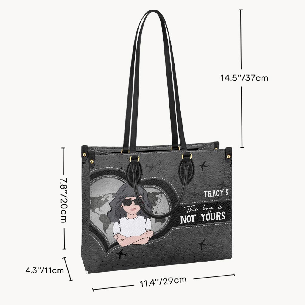 Ce sac n'est pas à vous - Sac à main de voyage personnalisé en cuir