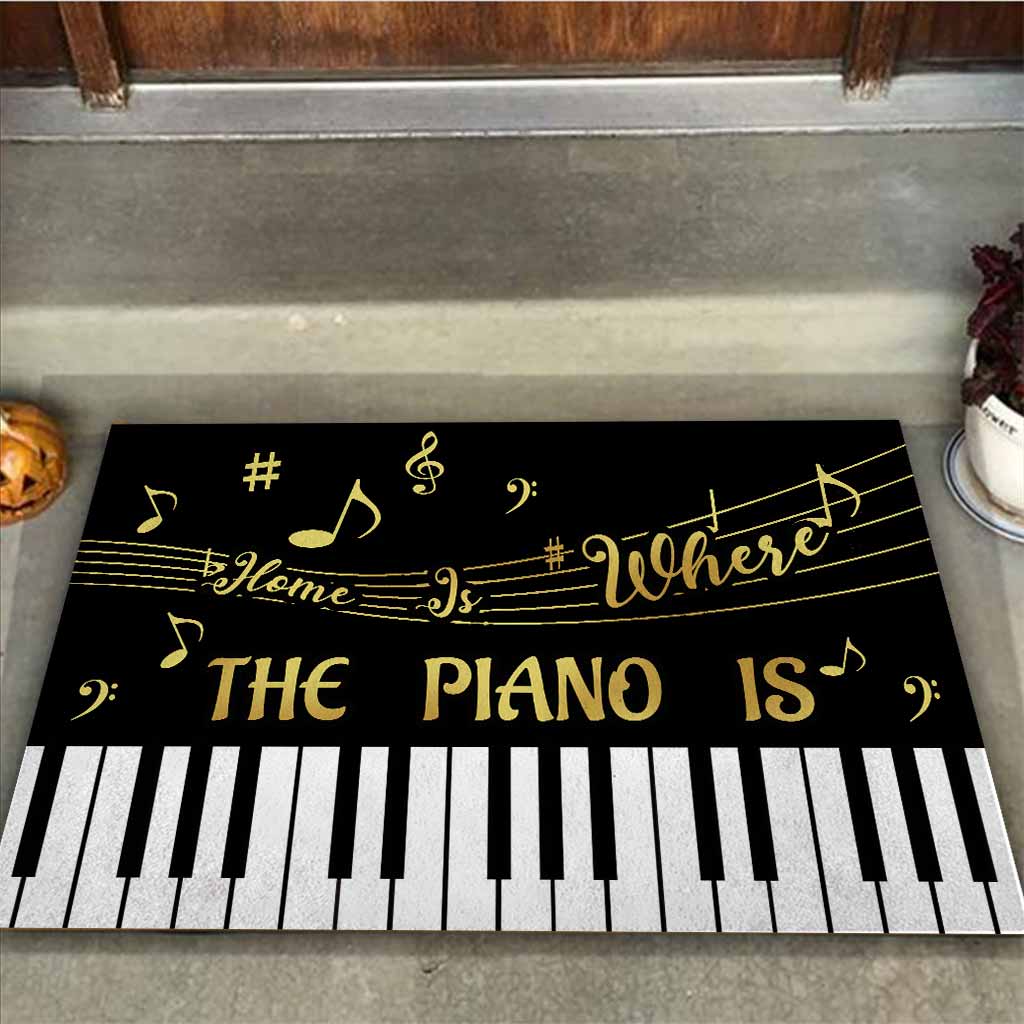 Home Is Where The Piano Is - Piano Doormat