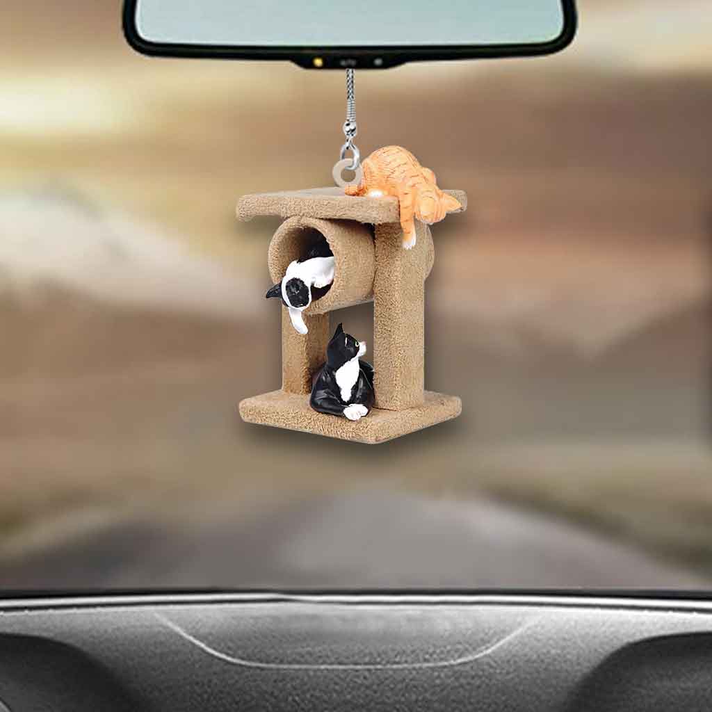 Tu es mon havre de paix - Ornement de voiture chat (Imprimé des deux côtés)