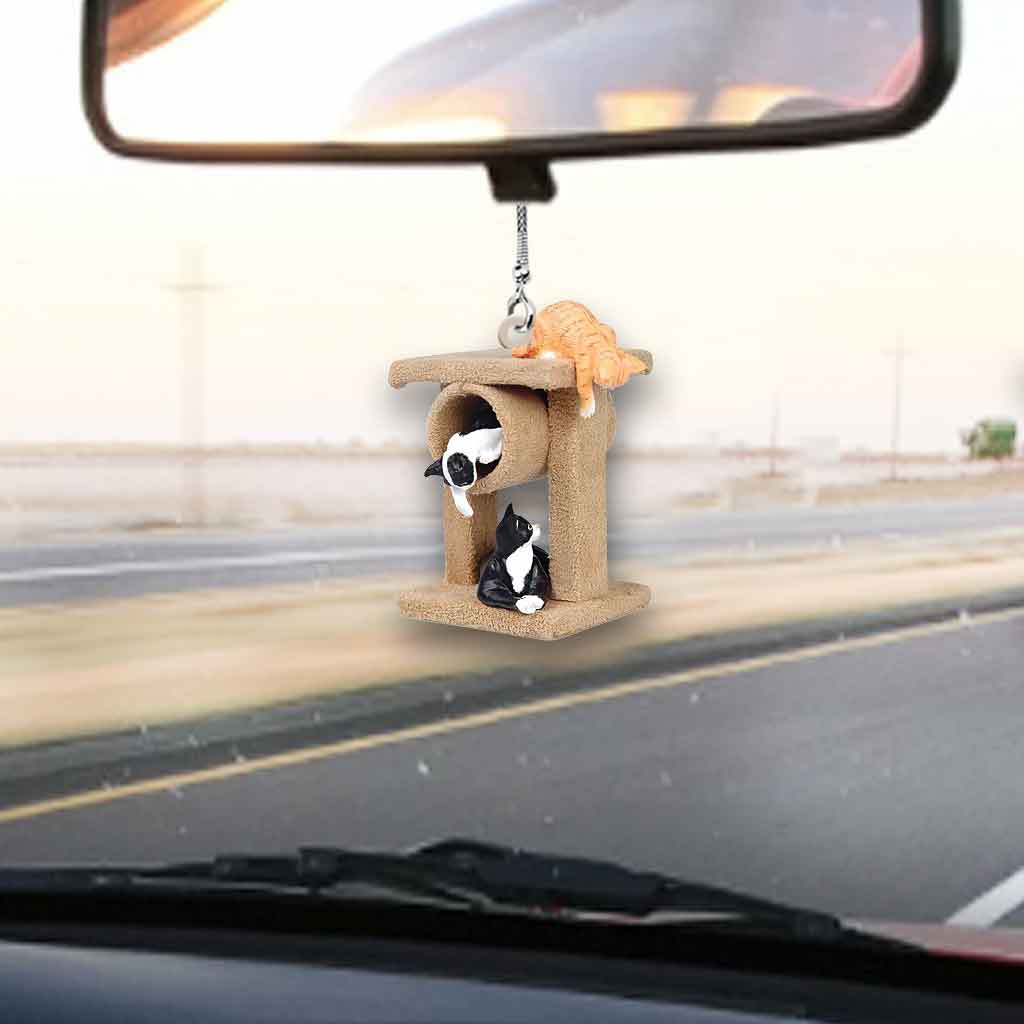 Tu es mon havre de paix - Ornement de voiture chat (Imprimé des deux côtés)