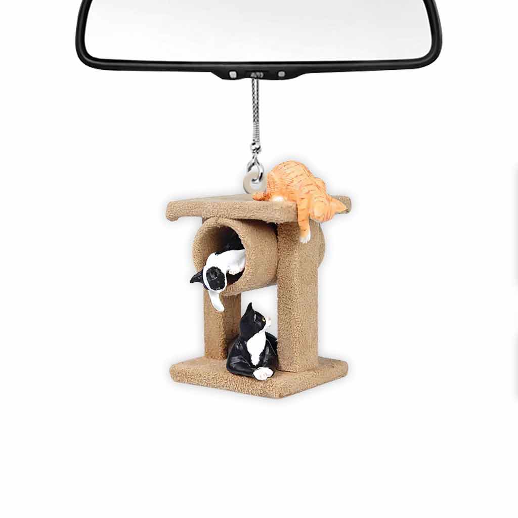 Tu es mon havre de paix - Ornement de voiture chat (Imprimé des deux côtés)