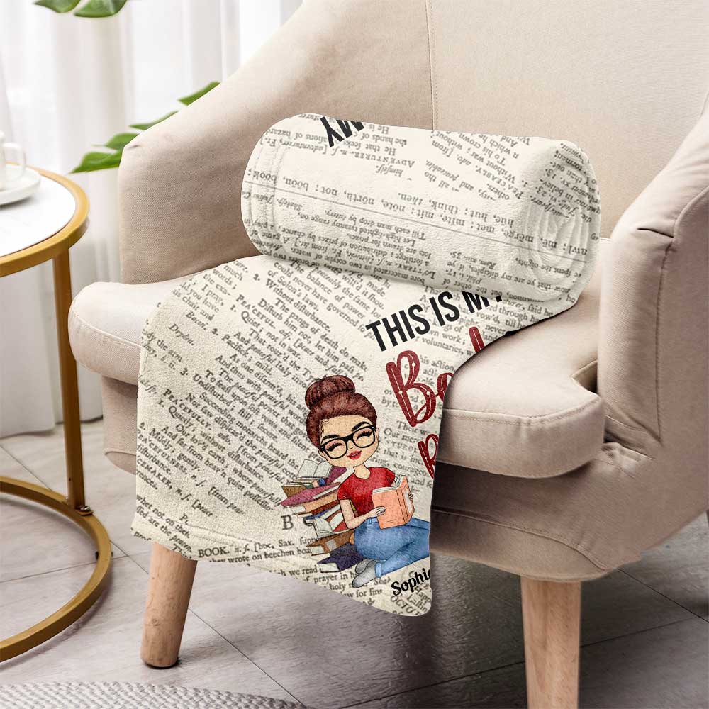 This Is My Book Reading Blanket - Personalized Book Blanket
