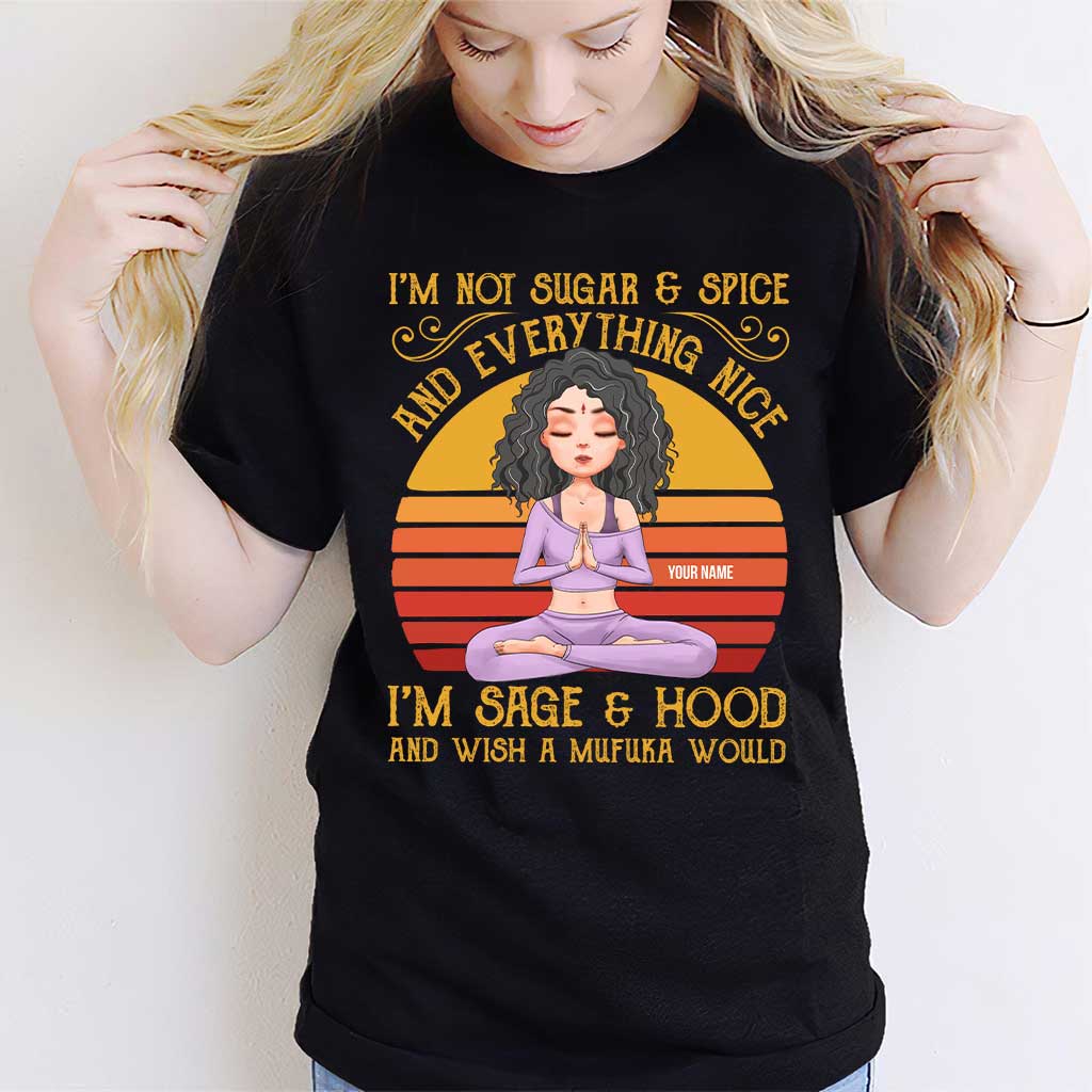 Je suis Sage And Hood - T-shirt et sweat à capuche de yoga personnalisés
