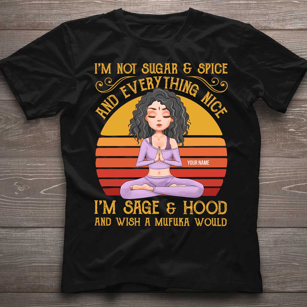 Je suis Sage And Hood - T-shirt et sweat à capuche de yoga personnalisés