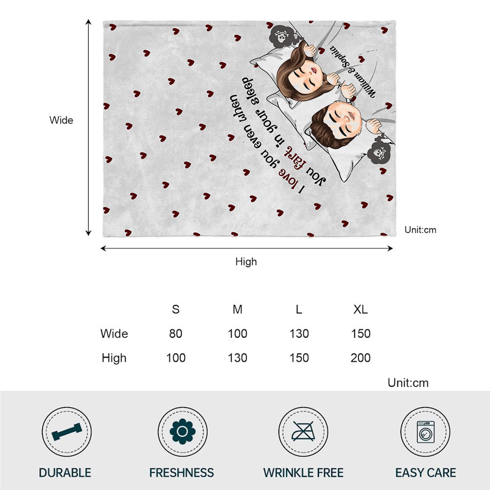 Je t'aime même quand tu pètes - Couverture personnalisée pour couple