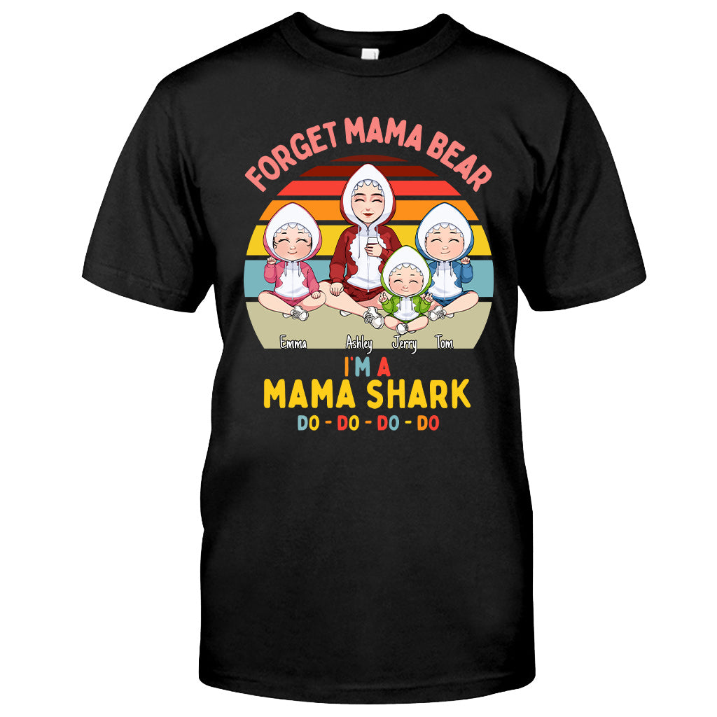 Maman Requin Do Do Do - Cadeau pour maman, papa, grand-mère, grand-père, tante, oncle, amoureux des requins - T-shirt et sweat à capuche personnalisés