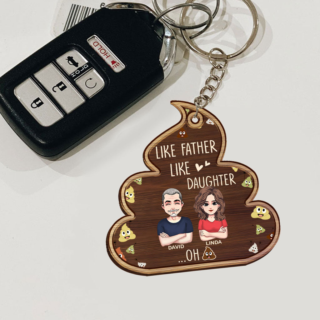 Telle mère, telle fille - Porte-clés personnalisé pour papa