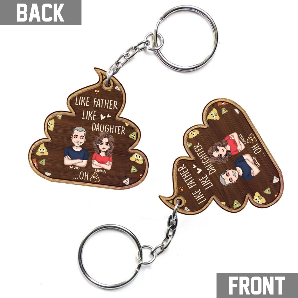 Telle mère, telle fille - Porte-clés personnalisé pour papa