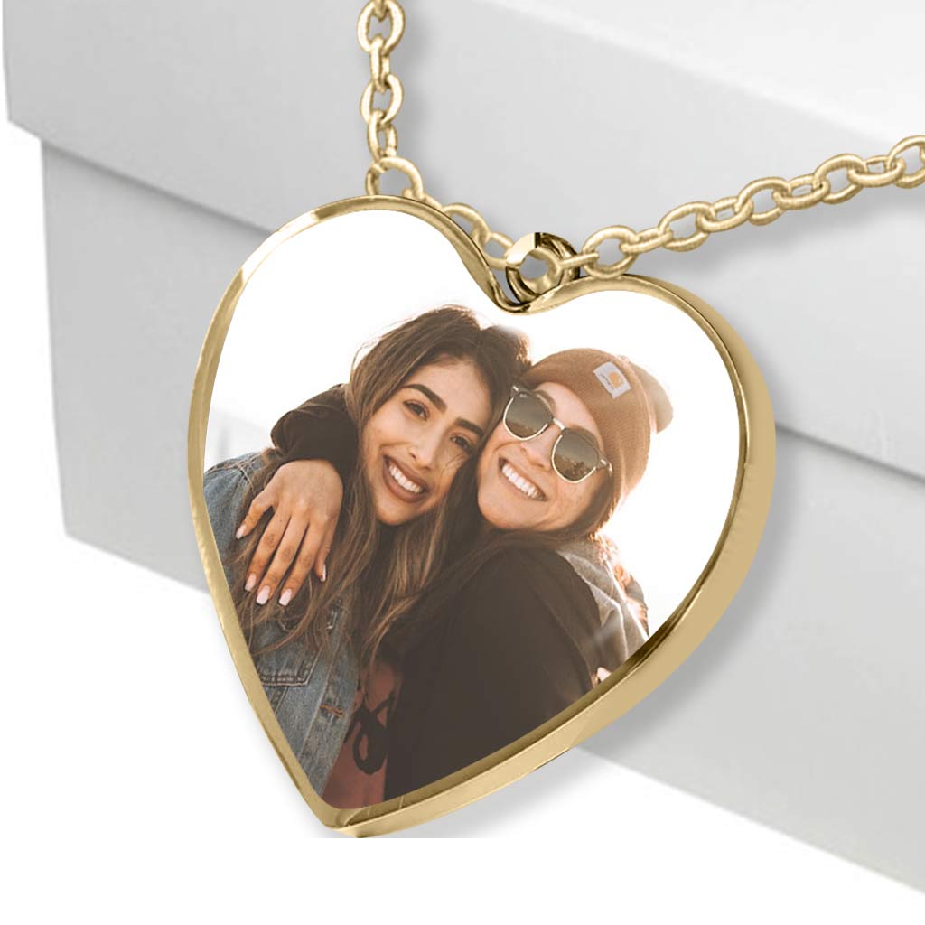 Une personne irremplaçable - Collier pendentif cœur personnalisé pour meilleure amie