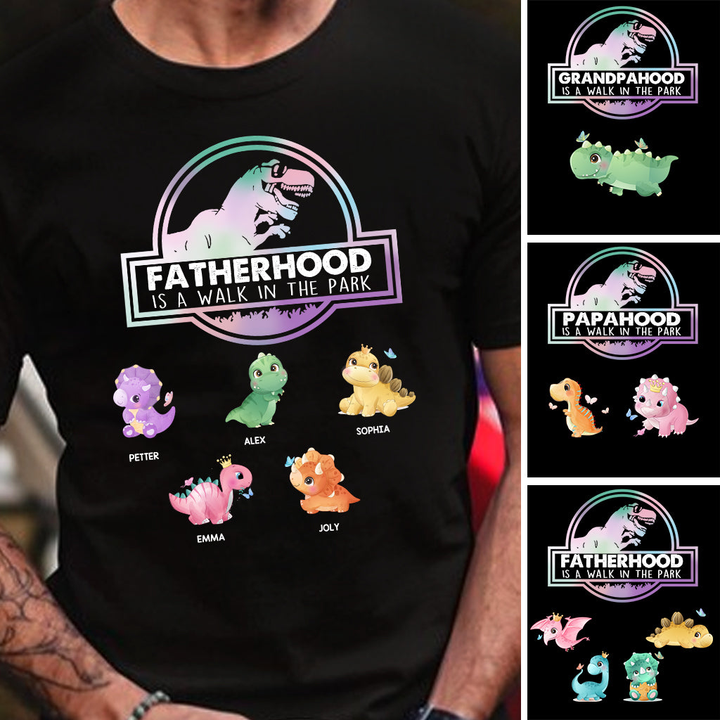 Être père, c'est comme marcher - Cadeau pour papa, grand-père - T-shirt et sweat à capuche personnalisés