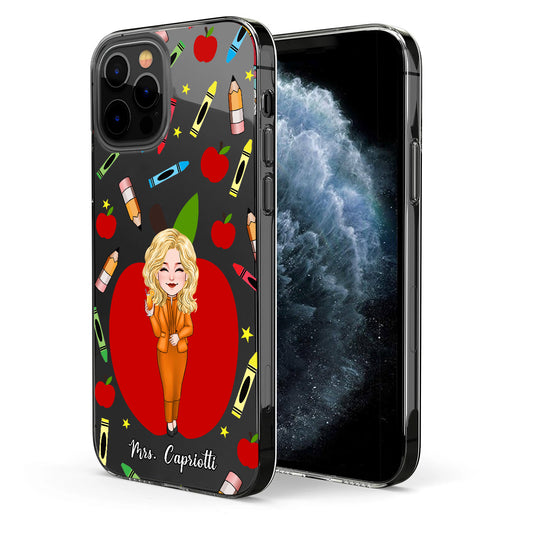 Merci Professeur - Coque de téléphone transparente personnalisée pour enseignant