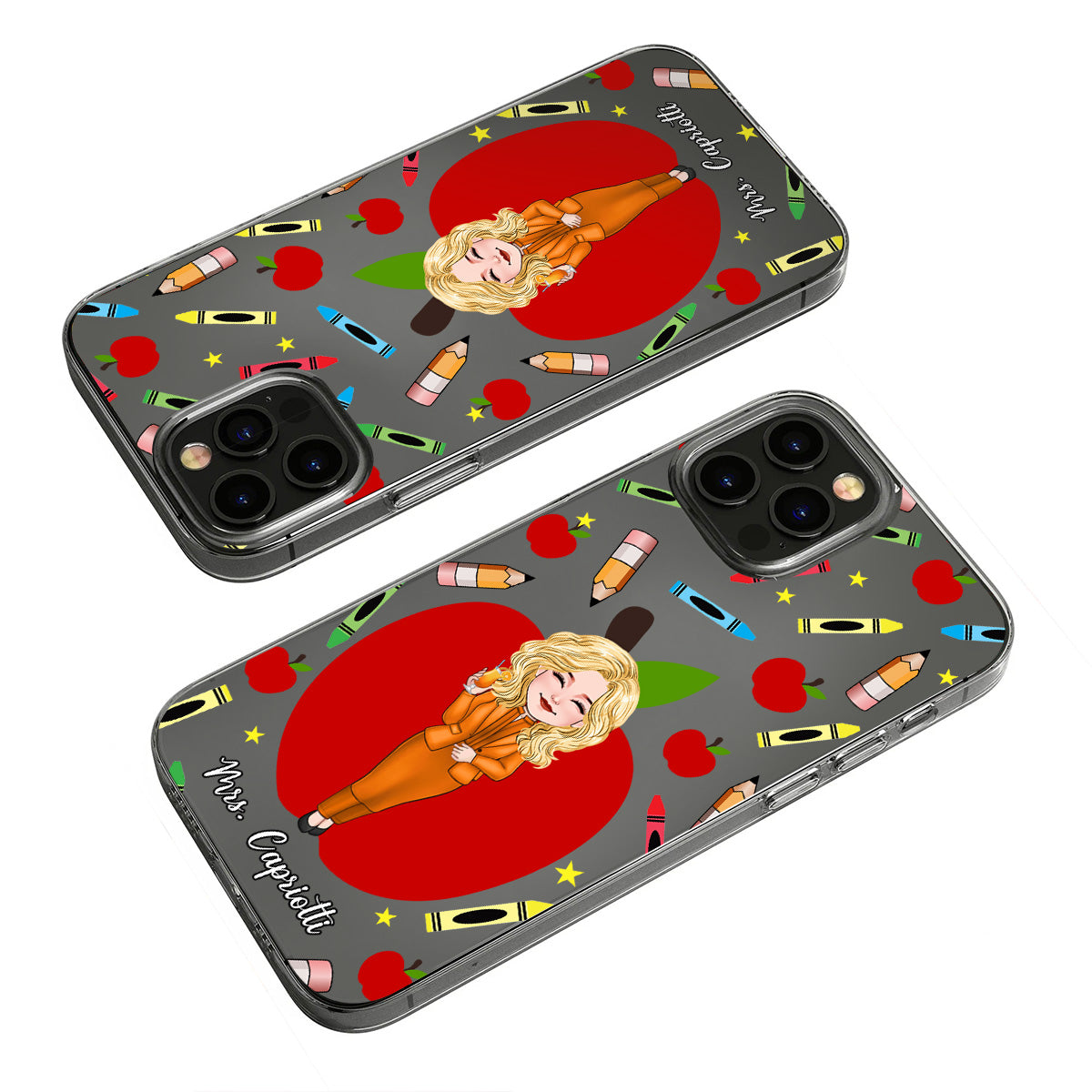 Thank You Teacher - Personalized Teacher Clear Phone Case