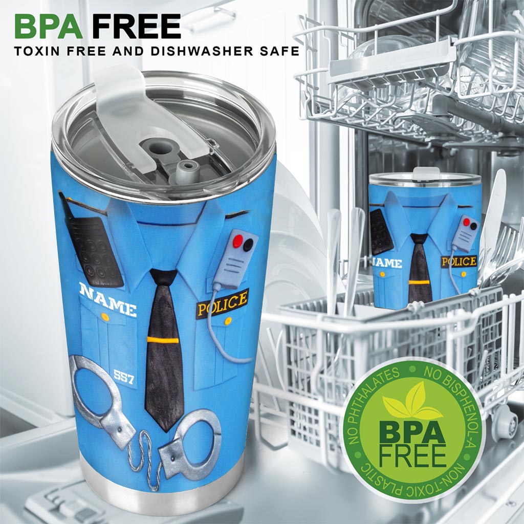 Soyez sains et saufs, rentrez chez vous - Gobelet personnalisé Police