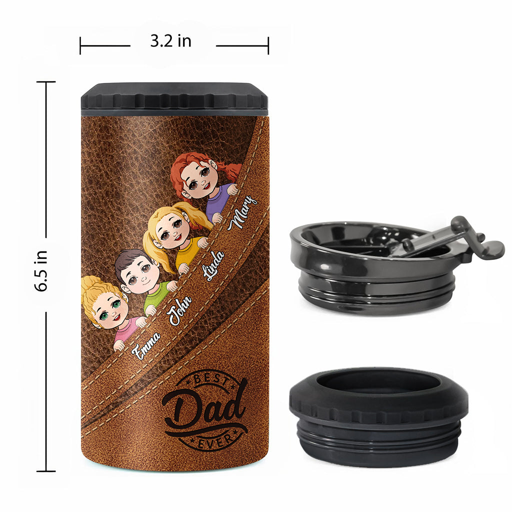 Meilleur papa du monde - Refroidisseur de canettes personnalisé pour papa