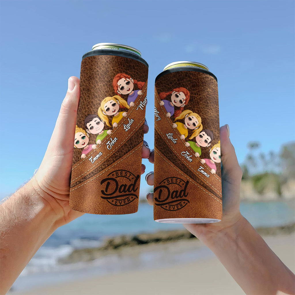 Meilleur papa du monde - Refroidisseur de canettes personnalisé pour papa