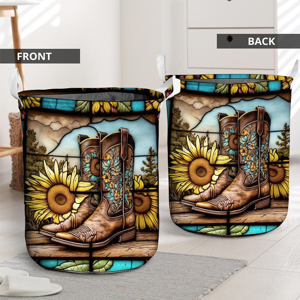 Bottes de campagne vintage pour les amoureux des chevaux - Panier de rangement pour chevaux