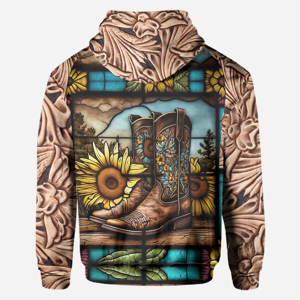 Bottes de campagne vintage pour les amoureux des chevaux - T-shirt personnalisé avec motif de cheval