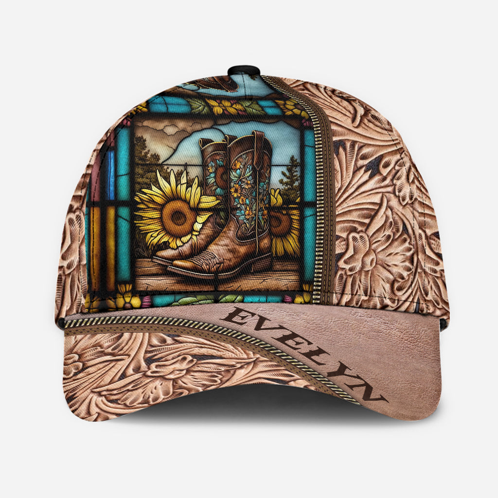 Bottes de campagne vintage pour les amoureux des chevaux - Casquette classique personnalisée avec motif cheval