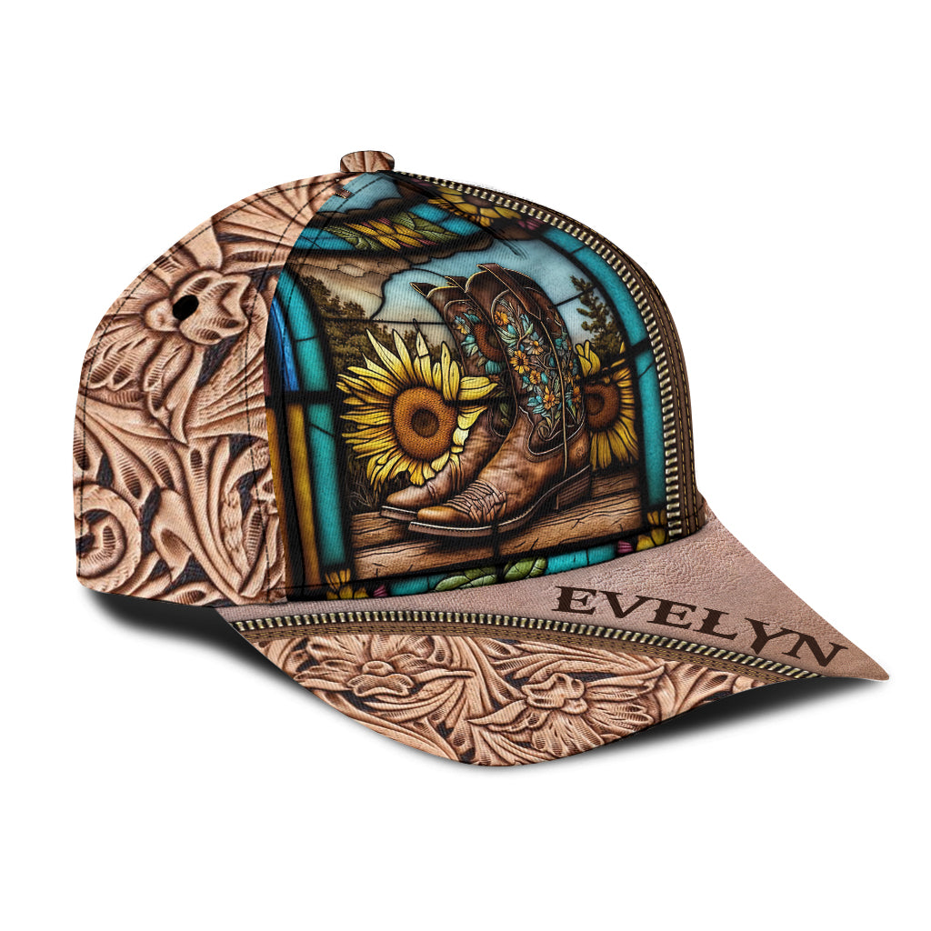 Bottes de campagne vintage pour les amoureux des chevaux - Casquette classique personnalisée avec motif cheval