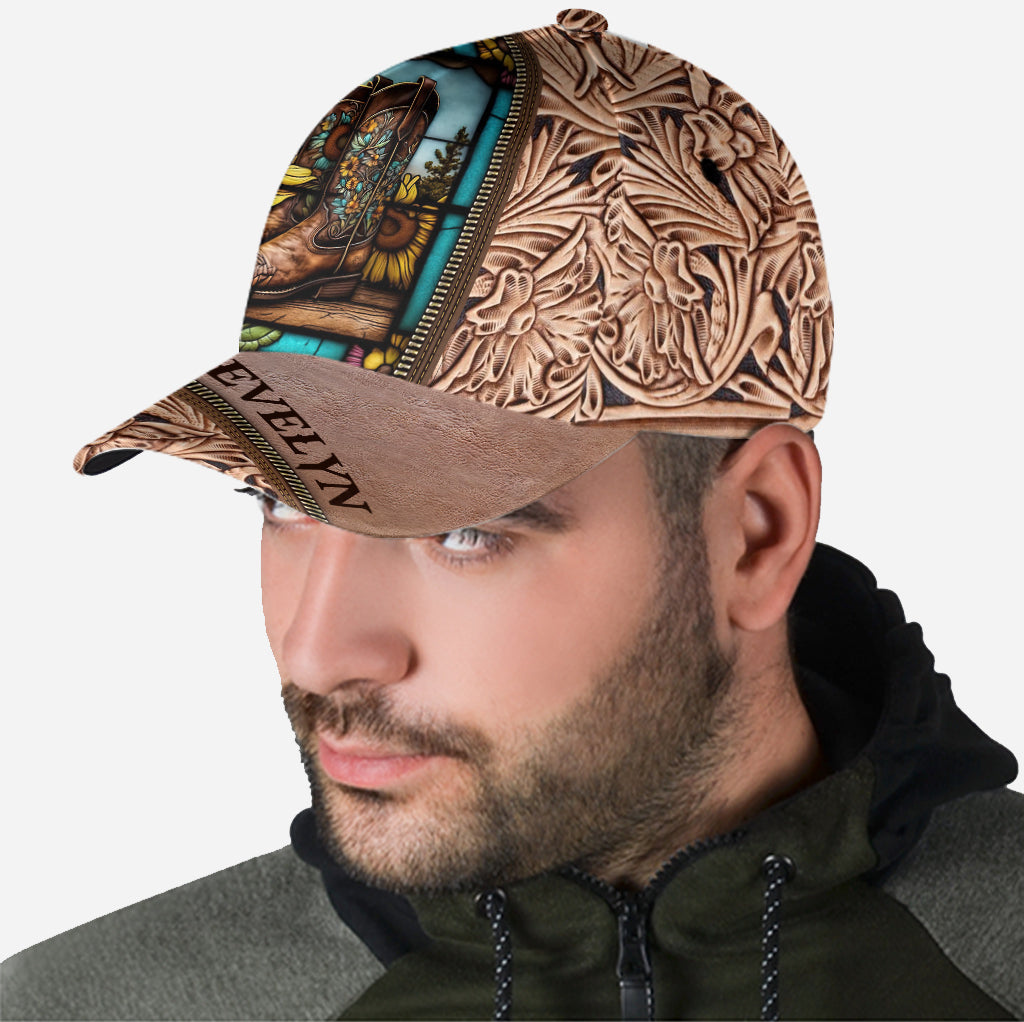 Bottes de campagne vintage pour les amoureux des chevaux - Casquette classique personnalisée avec motif cheval