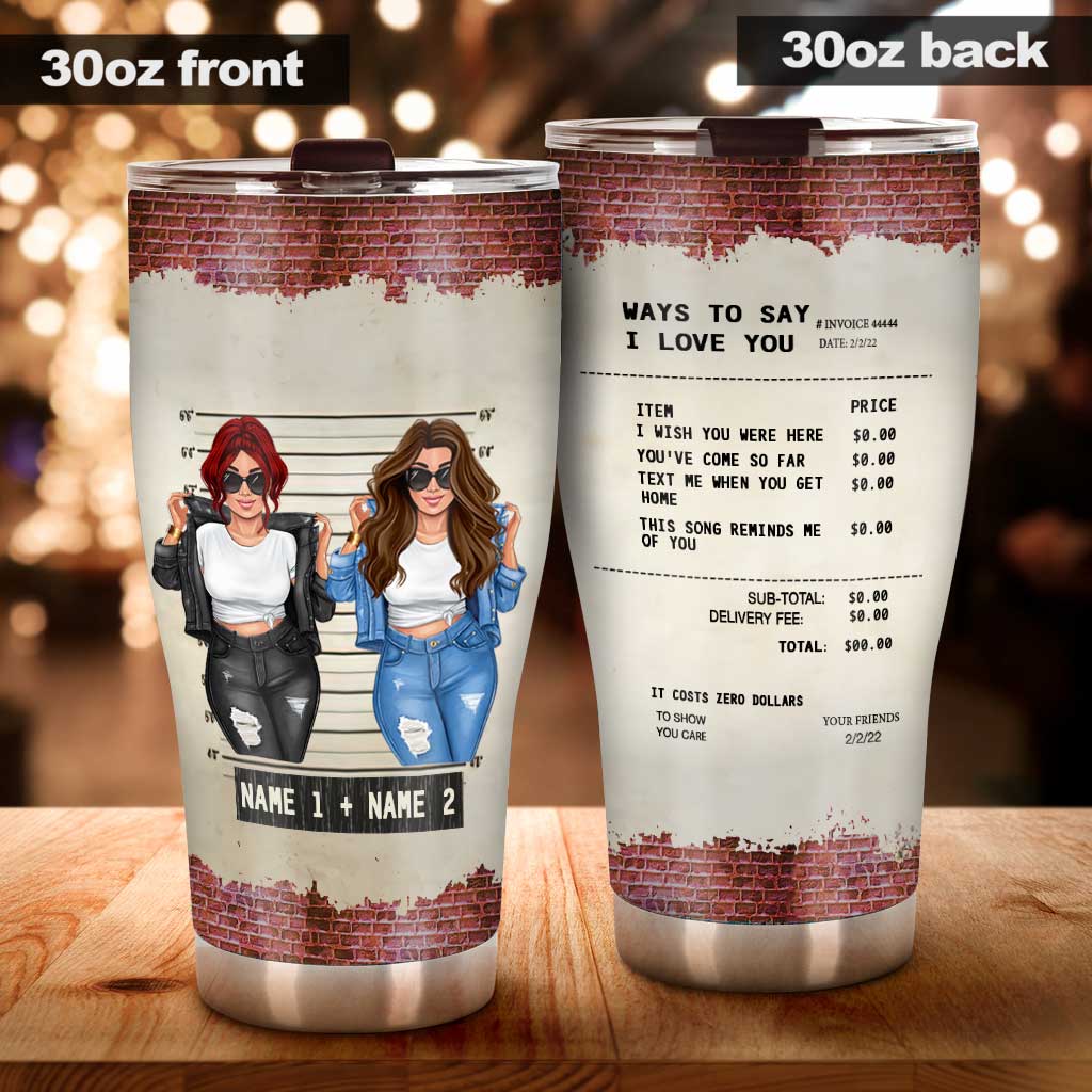 Gobelet isotherme personnalisé pour ma meilleure amie - Une façon de dire « Je t'aime »