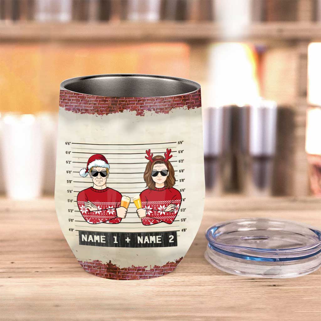 Way To Say I Love You - Personalized Christmas Couple Wine Tumbler