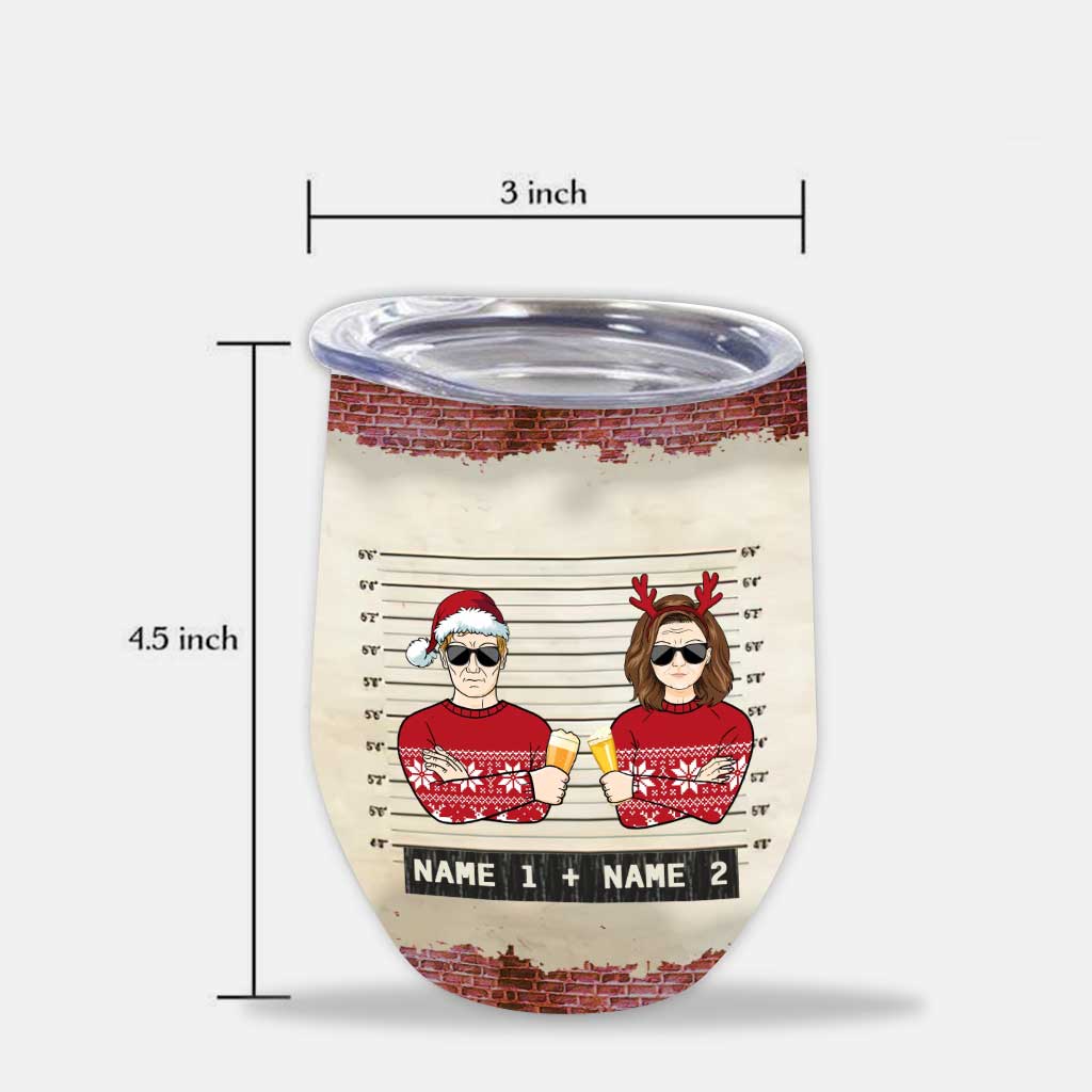 Way To Say I Love You - Personalized Christmas Couple Wine Tumbler