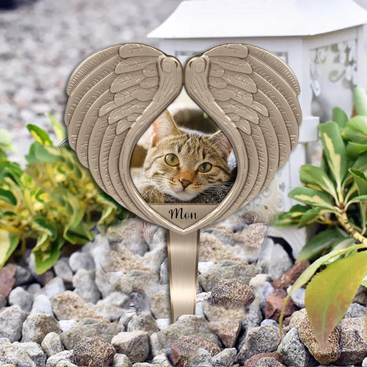 Ne pleure pas pour moi - Plaque décorative personnalisée de Noël avec un chat (Impression recto)