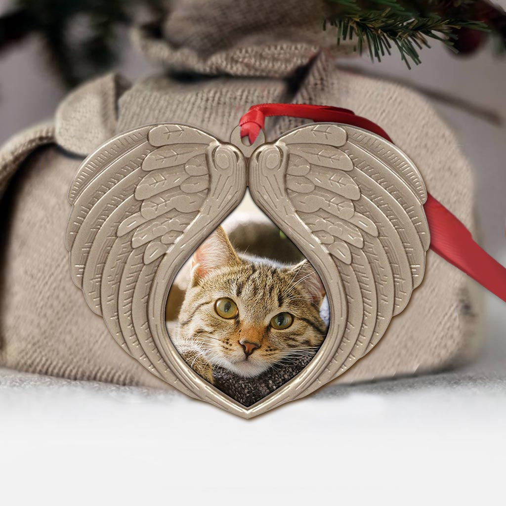 Ne pleure pas pour moi - Ornement de Noël personnalisé en forme de chat (Imprimé des deux côtés)