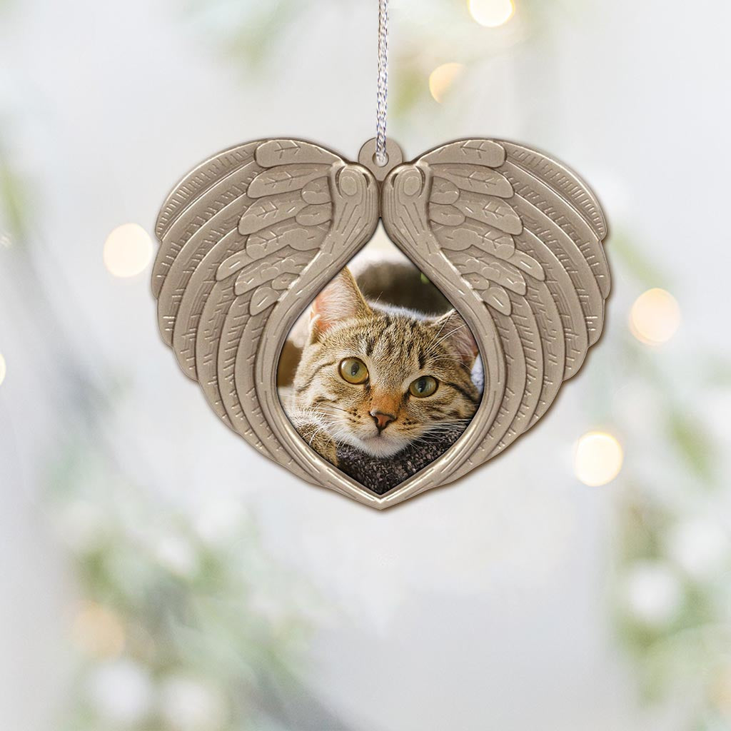 Ne pleure pas pour moi - Ornement de Noël personnalisé en forme de chat (Imprimé des deux côtés)