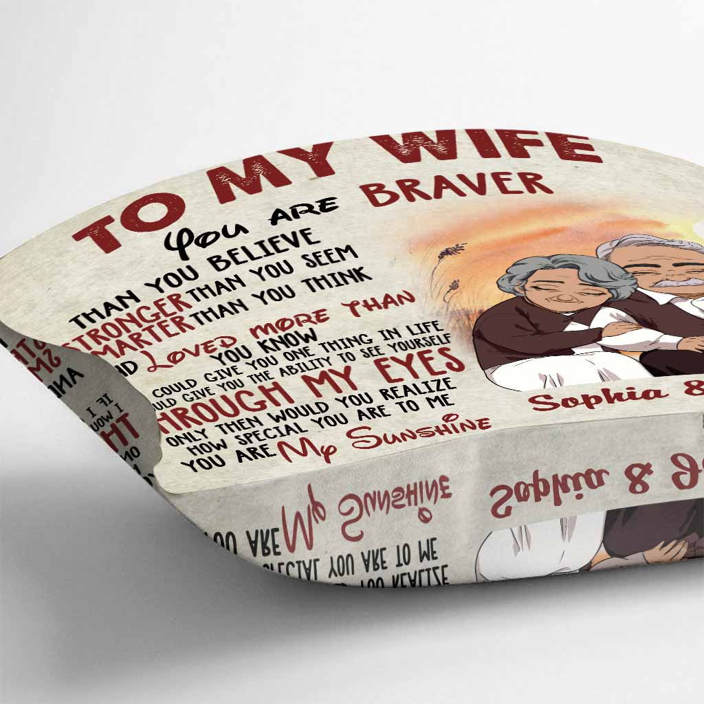 Tu es mon rayon de soleil - Coussin décoratif personnalisé pour couple