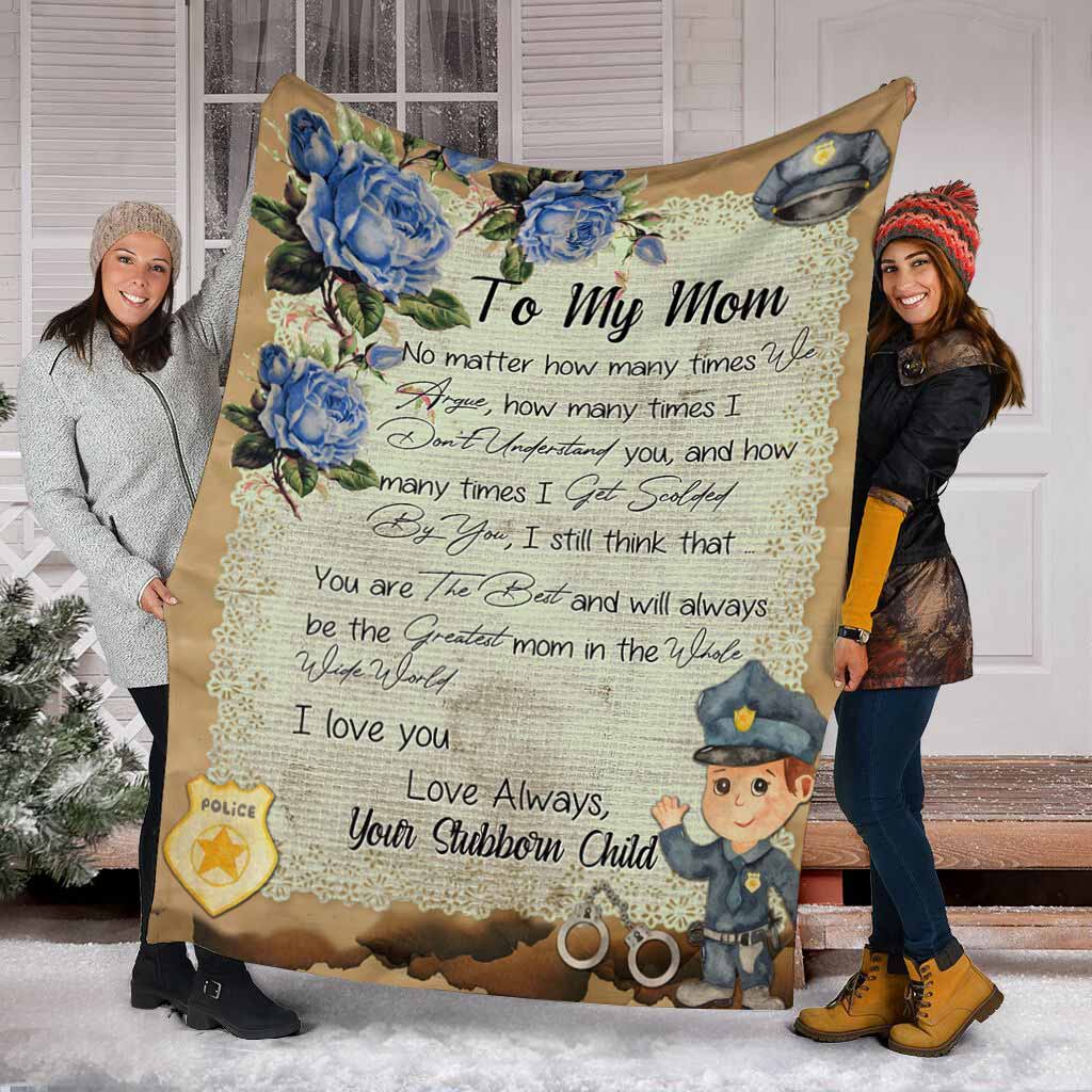 To My Mom - Police Blanket