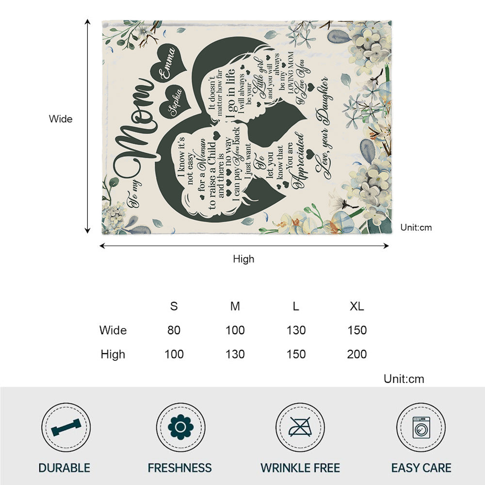 À ma maman - Couverture personnalisée pour la fête des mères