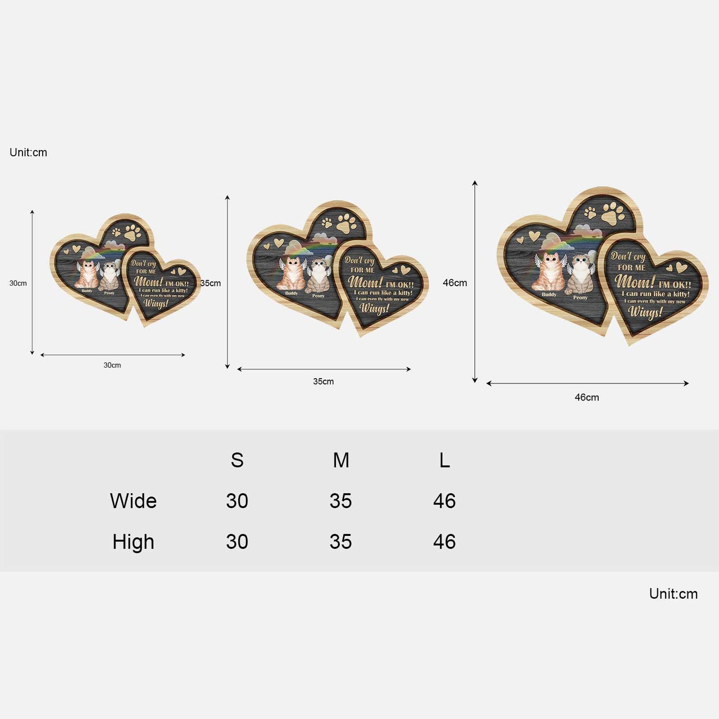 Je te parle encore - Panneau en bois personnalisé avec chat