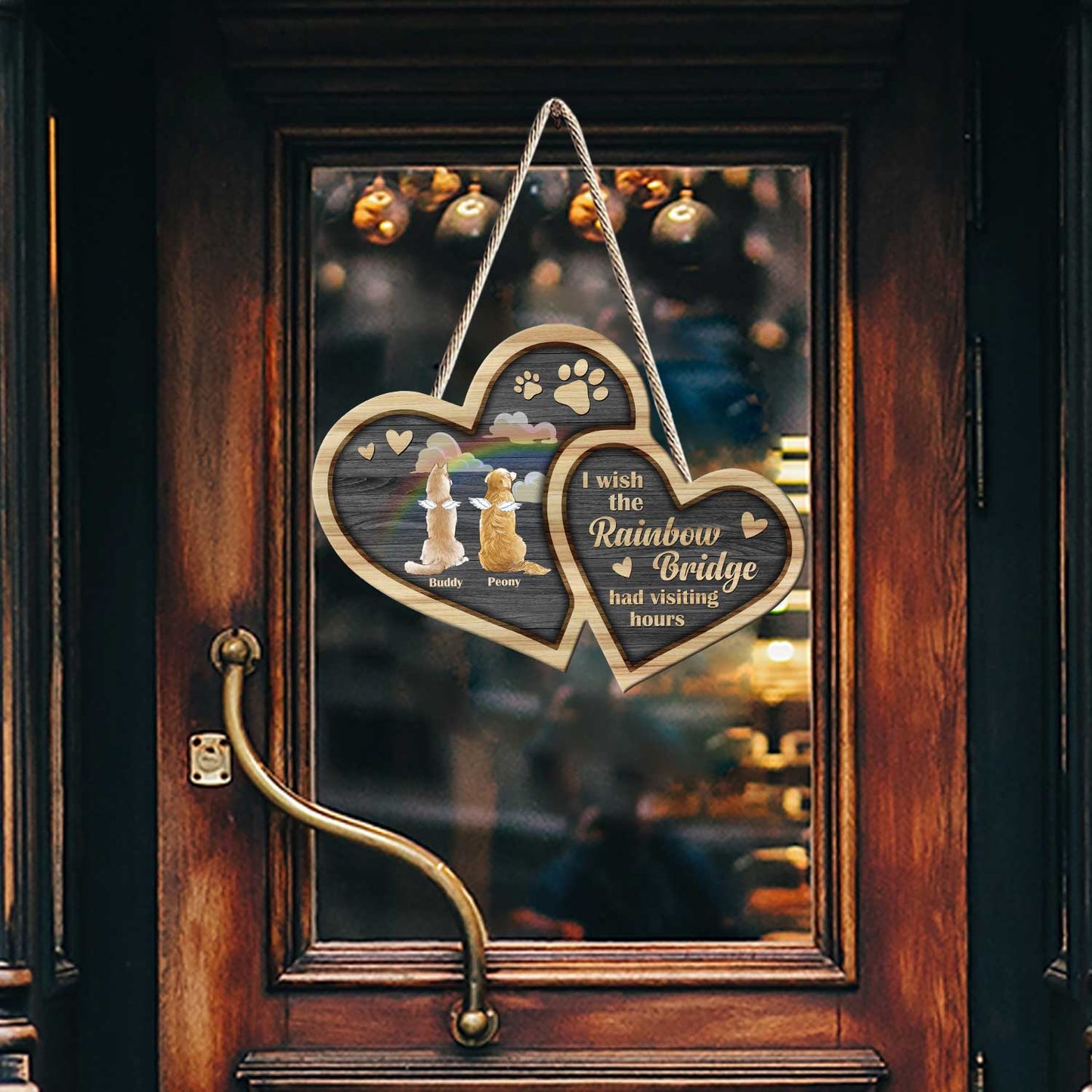 Je te parle encore - Panneau personnalisé en bois de chien