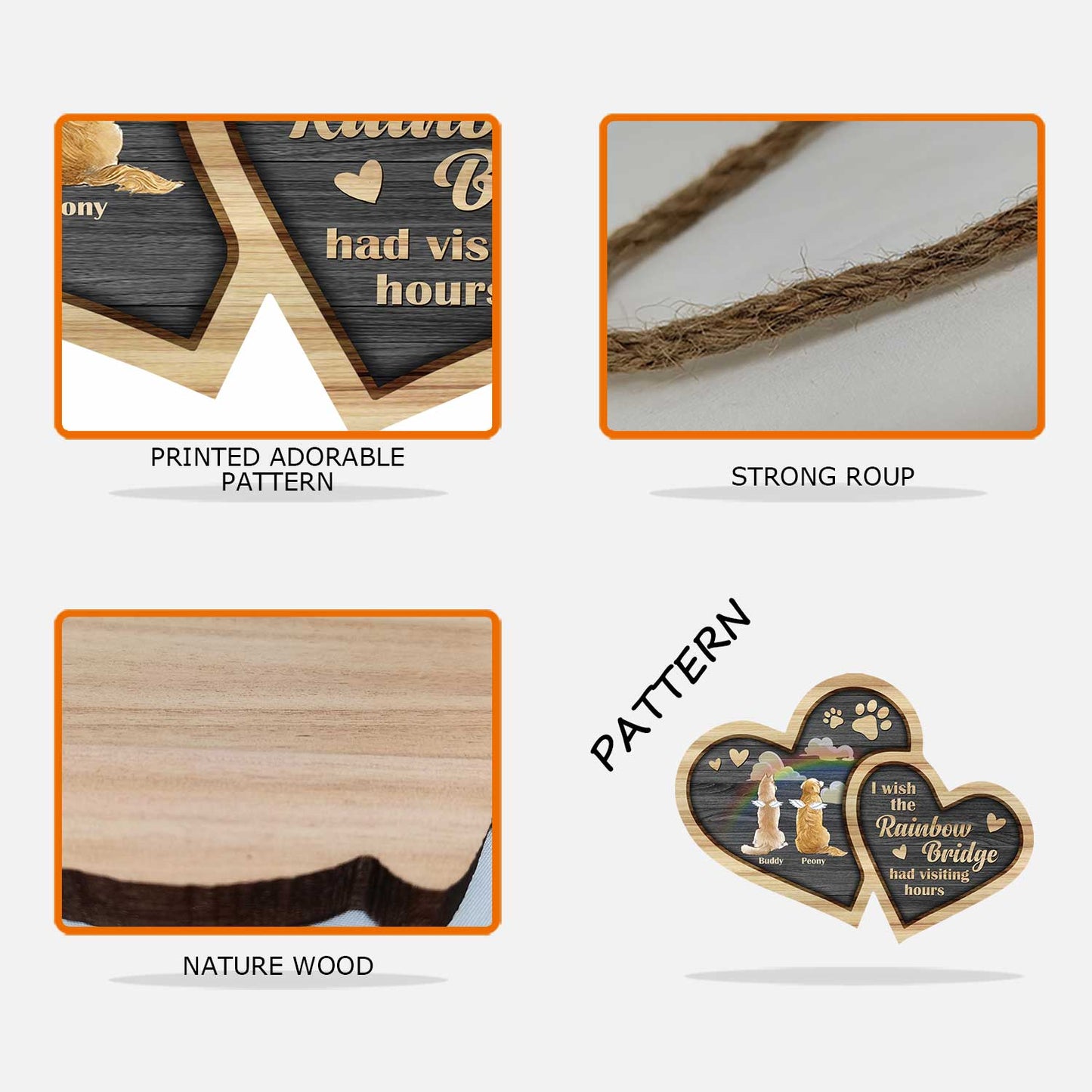 Je te parle encore - Panneau personnalisé en bois de chien