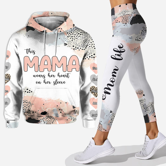 Maman Grand-mère - Sweat à capuche et legging personnalisés pour la fête des mères