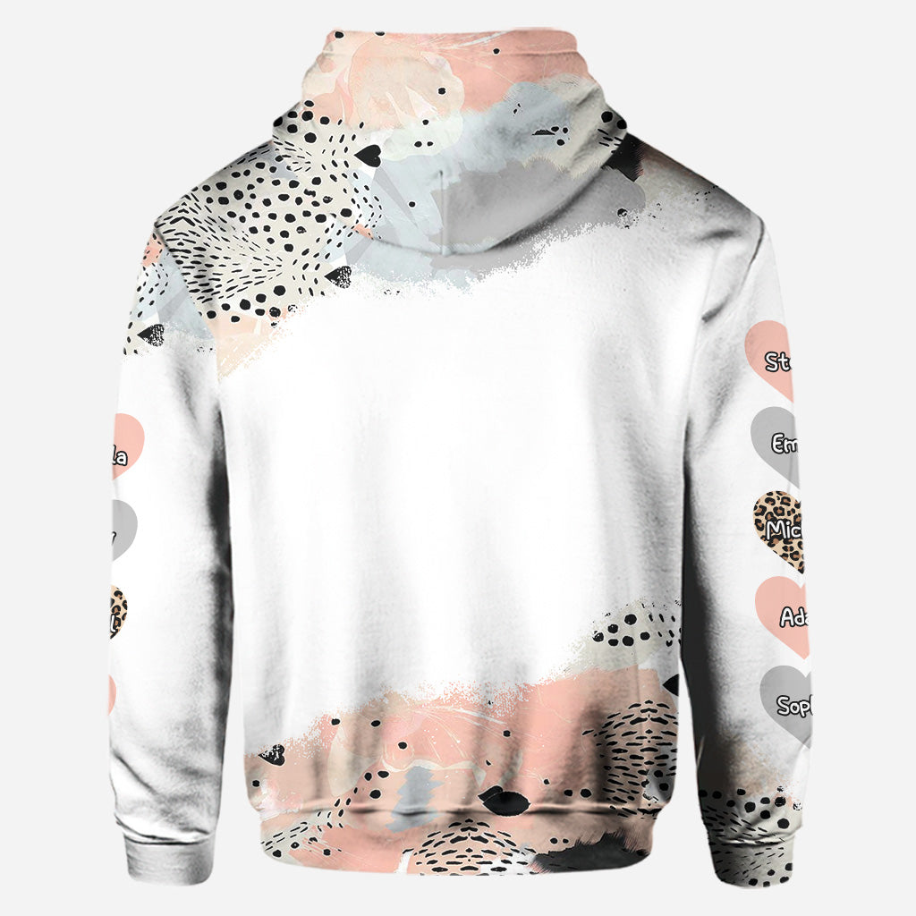 Maman Grand-mère - Sweat à capuche et legging personnalisés pour la fête des mères