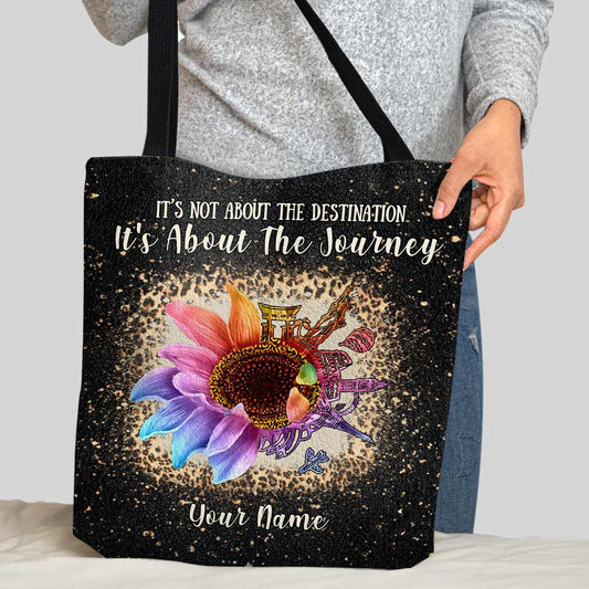 It's Not About The Destination - Personalized Travelling Tote Bag