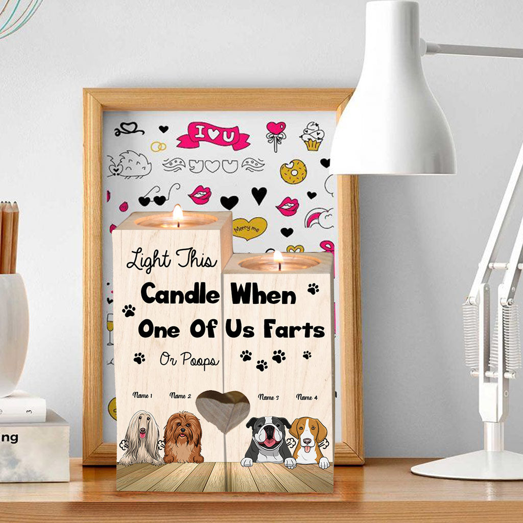 Allumez cette bougie - Porte-bougie personnalisé pour chien