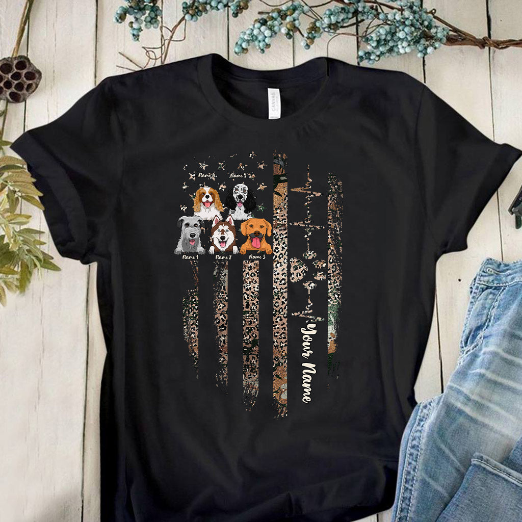 J'aime mes chiens - T-shirt et sweat à capuche personnalisés pour la fête de l'Indépendance