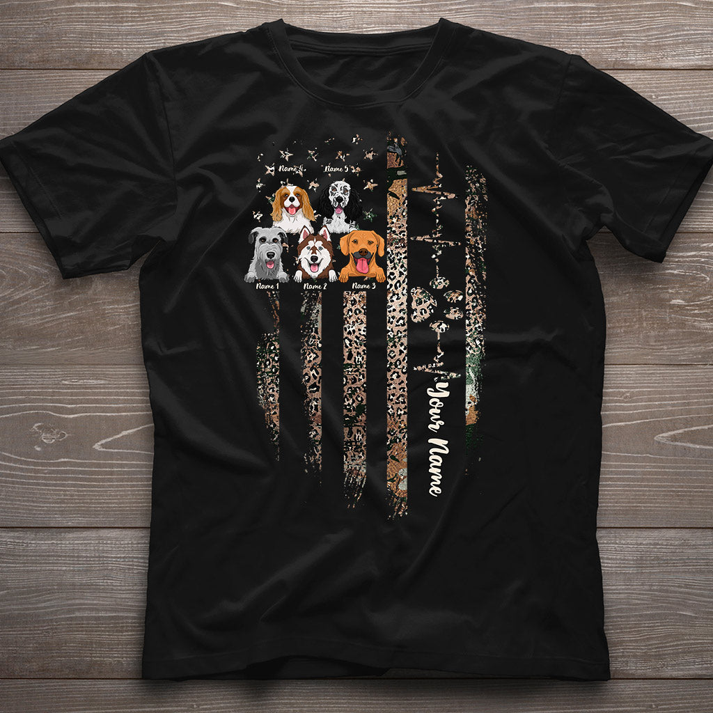 J'aime mes chiens - T-shirt et sweat à capuche personnalisés pour la fête de l'Indépendance