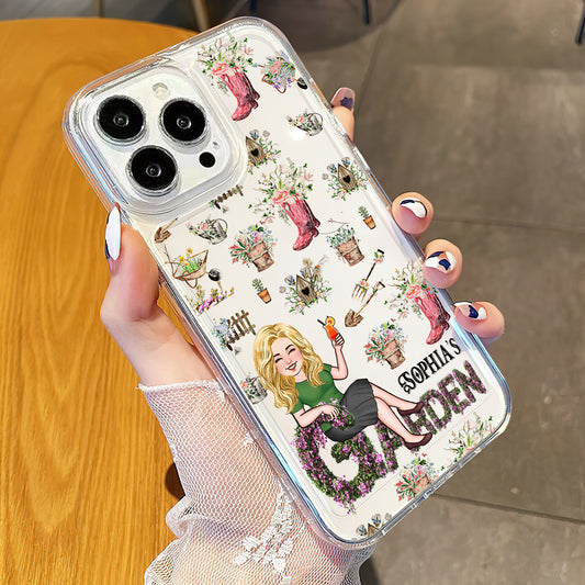 Et me voilà parti pour le jardinage ! - Coque de téléphone transparente personnalisée sur le thème du jardinage