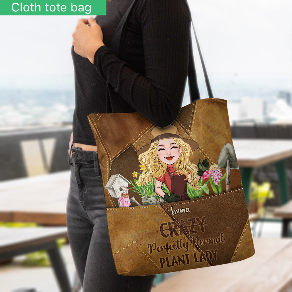 Sac fourre-tout de jardinage personnalisé Perfectly Normal Plant Lady -