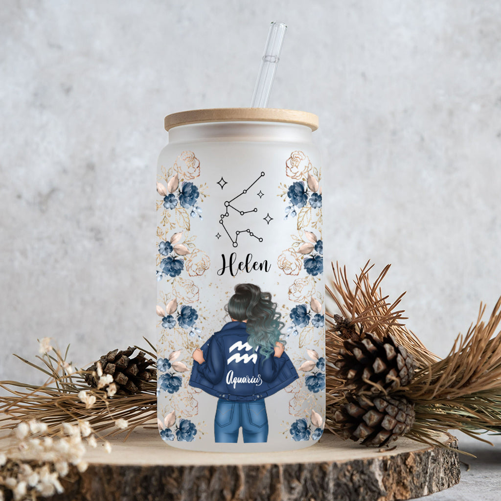 Zodiaque floral - Horoscope personnalisé en verre