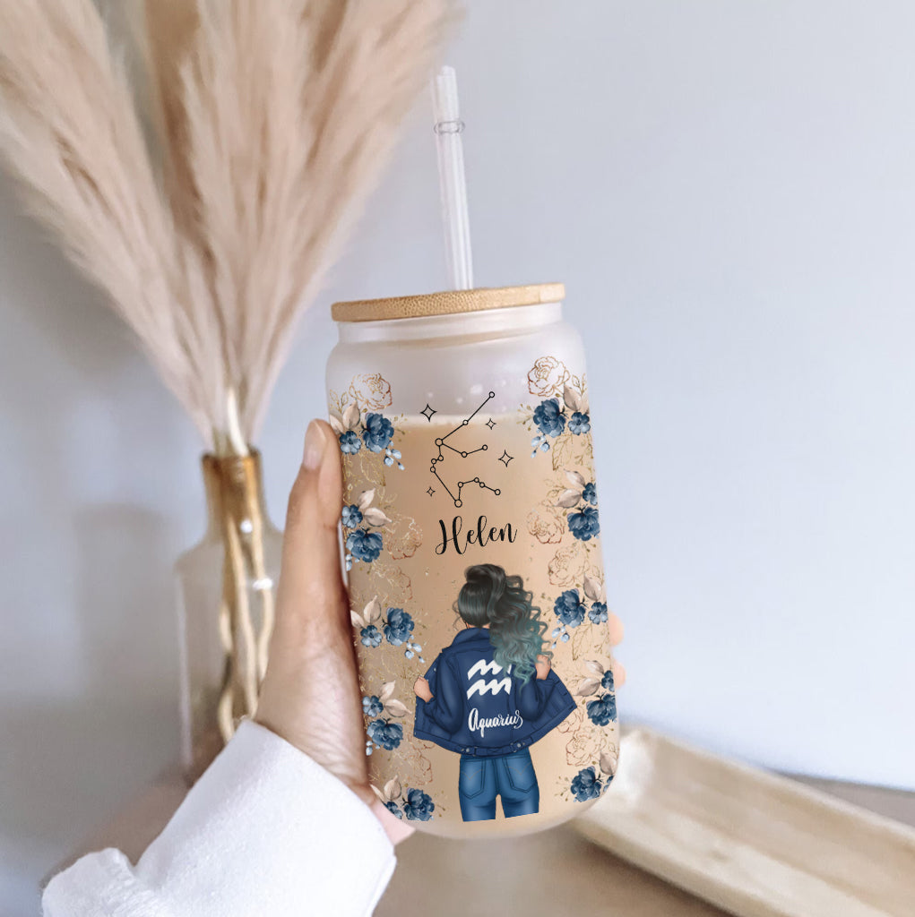 Zodiaque floral - Horoscope personnalisé en verre