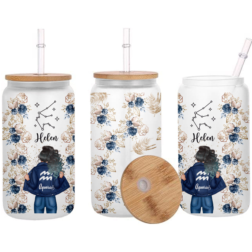 Zodiaque floral - Horoscope personnalisé en verre